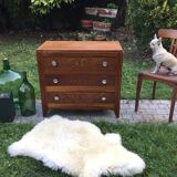 Chest of drawers vintage 1940 in oak