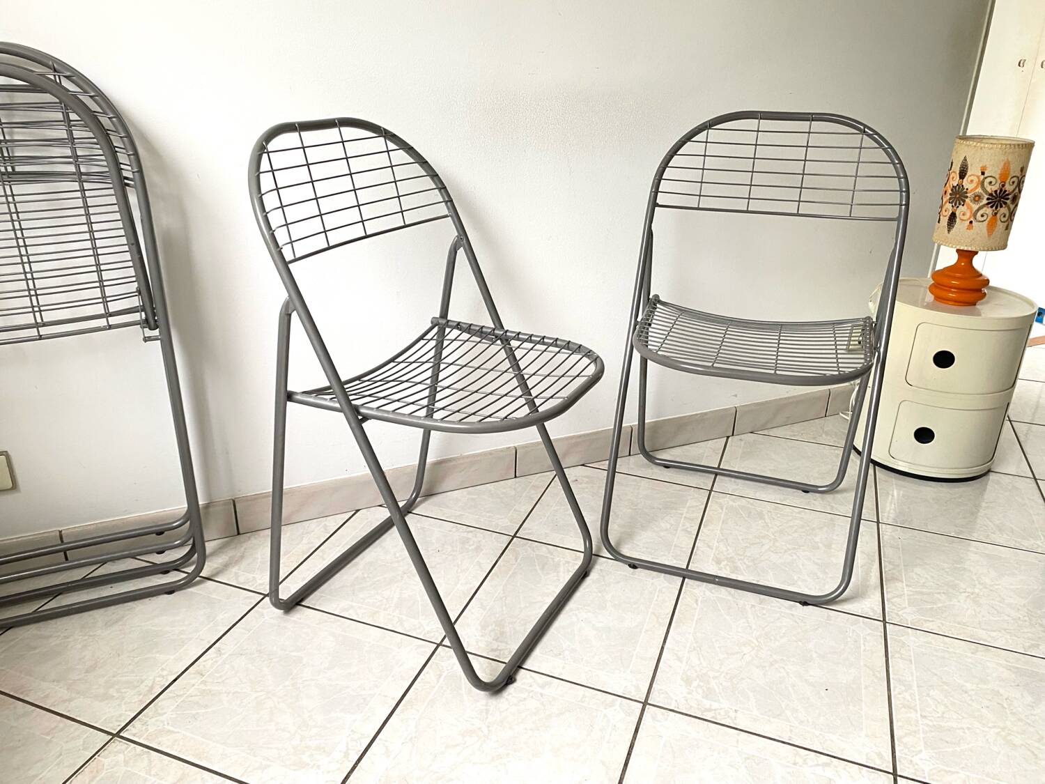 2 folding chairs Äland IKEA design Niels Gammelgaard vintage 90s