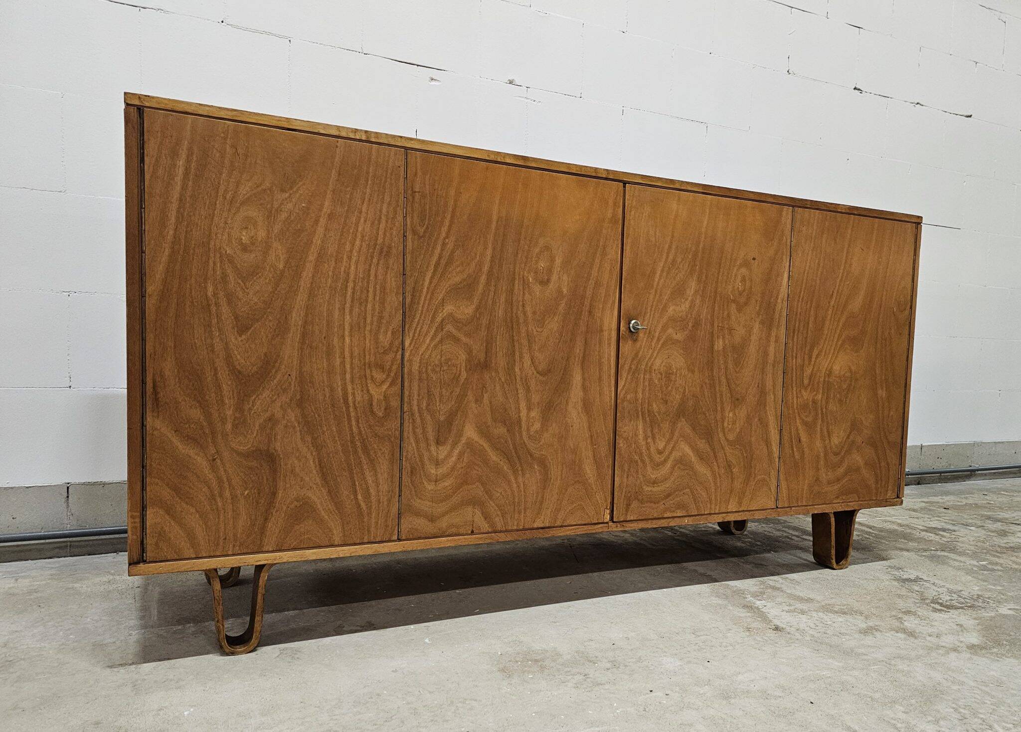 Lowboard sideboard from Braakman DB02 birch series loop legs for Pastoe