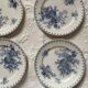 Flat plates and platter terre de fer sarreguemines uc flore model