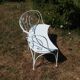 Wrought iron garden bench