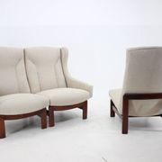 1970s modular three seater sofa by ton, czechoslovakia