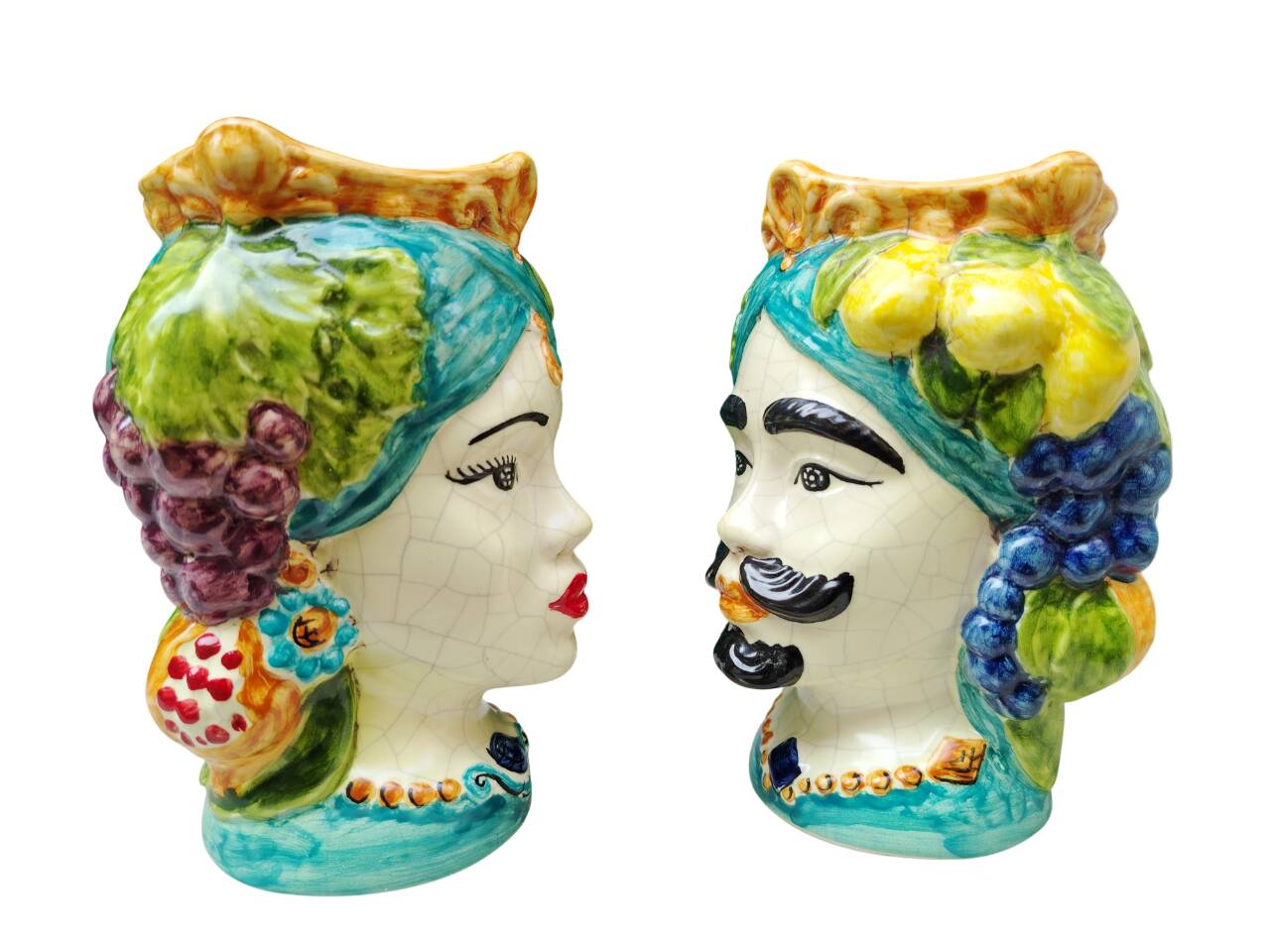 teste di moro  siciliane in ceramica