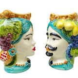 teste di moro  siciliane in ceramica