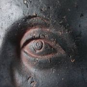 Rare buste en céramique de portrait Wunderkammer