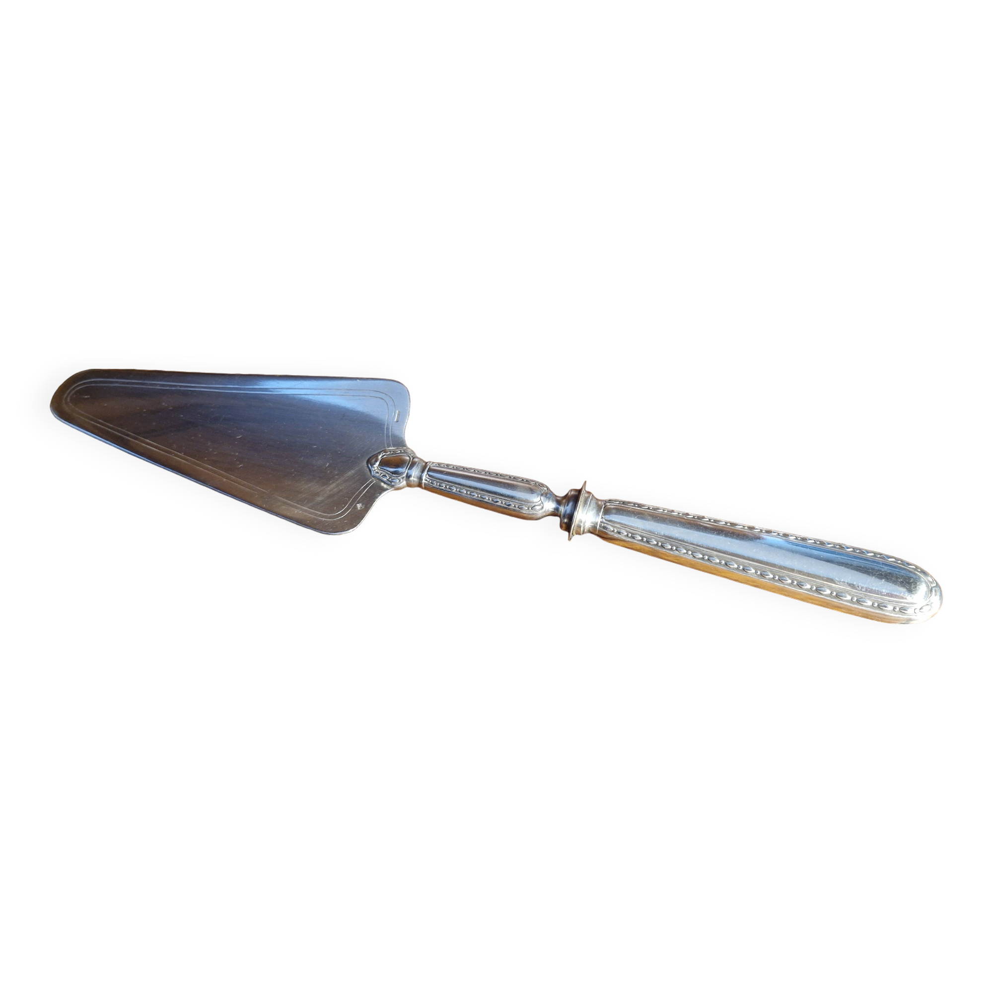 Old silver plated metal pie/cake server - Argental 2 hallmarks