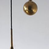 Brass Counterbalance Pendant Lamp by Florian Schulz