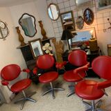 4 barber armchairs