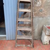 Old wooden stepladder
