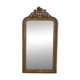EARLY 20TH CENTURY GOLDEN WOODEN WALL MIRROR DECORATED IN BAROQUE STYLE