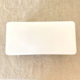 Vintage wall lamp in opaline and metal