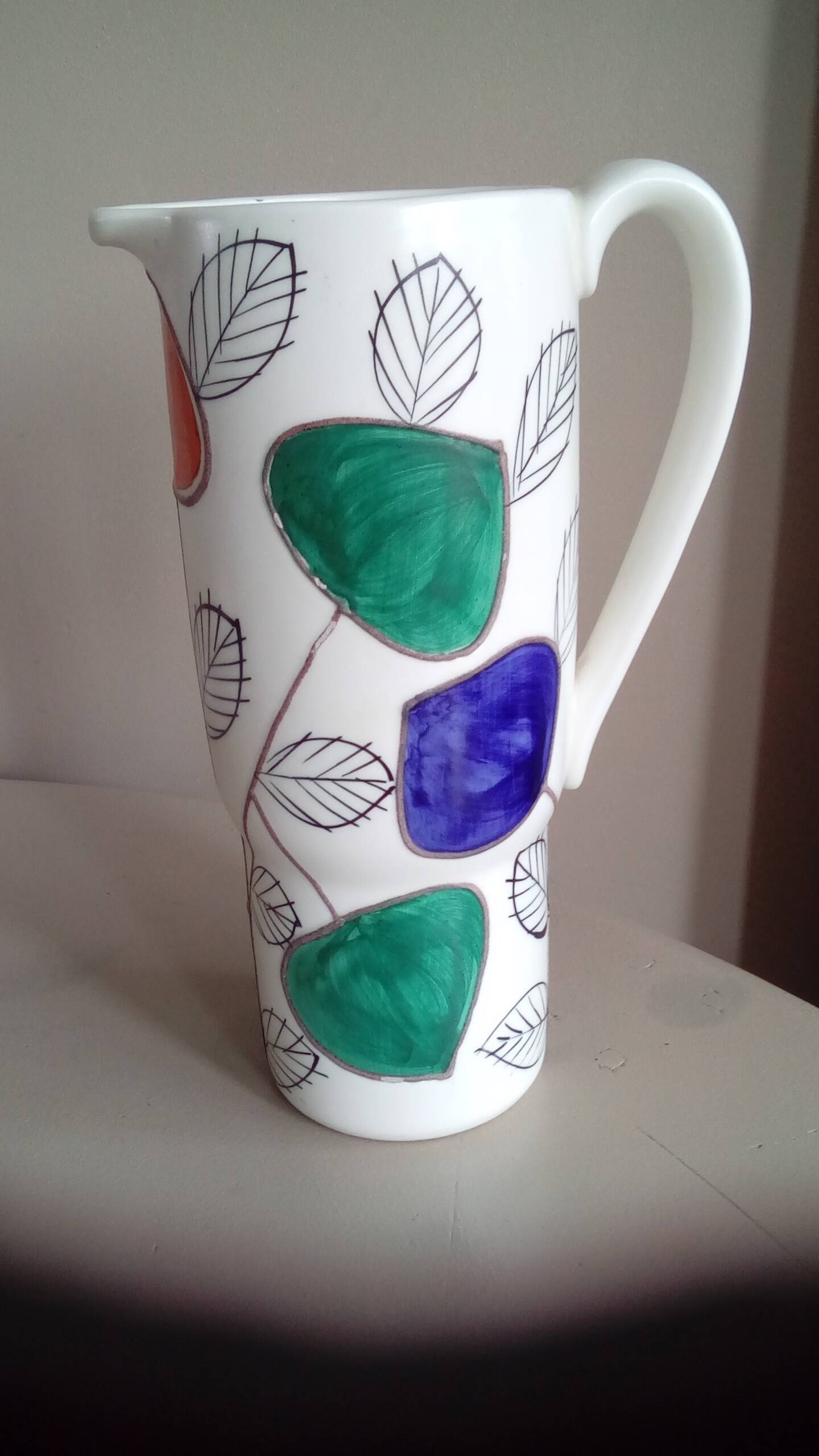 Vintage ceramic with floral pattern