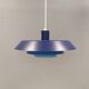 Lampe suspendue, conçue par Bent Karlby pour la société danoise LYFA en 1968, modèle Troika.