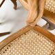 Suite chaises campagne cannage