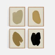 4 abstract giclee prints, set of four, A3