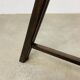 Side table in wood and glass, Italy, 1960s, pedestal table