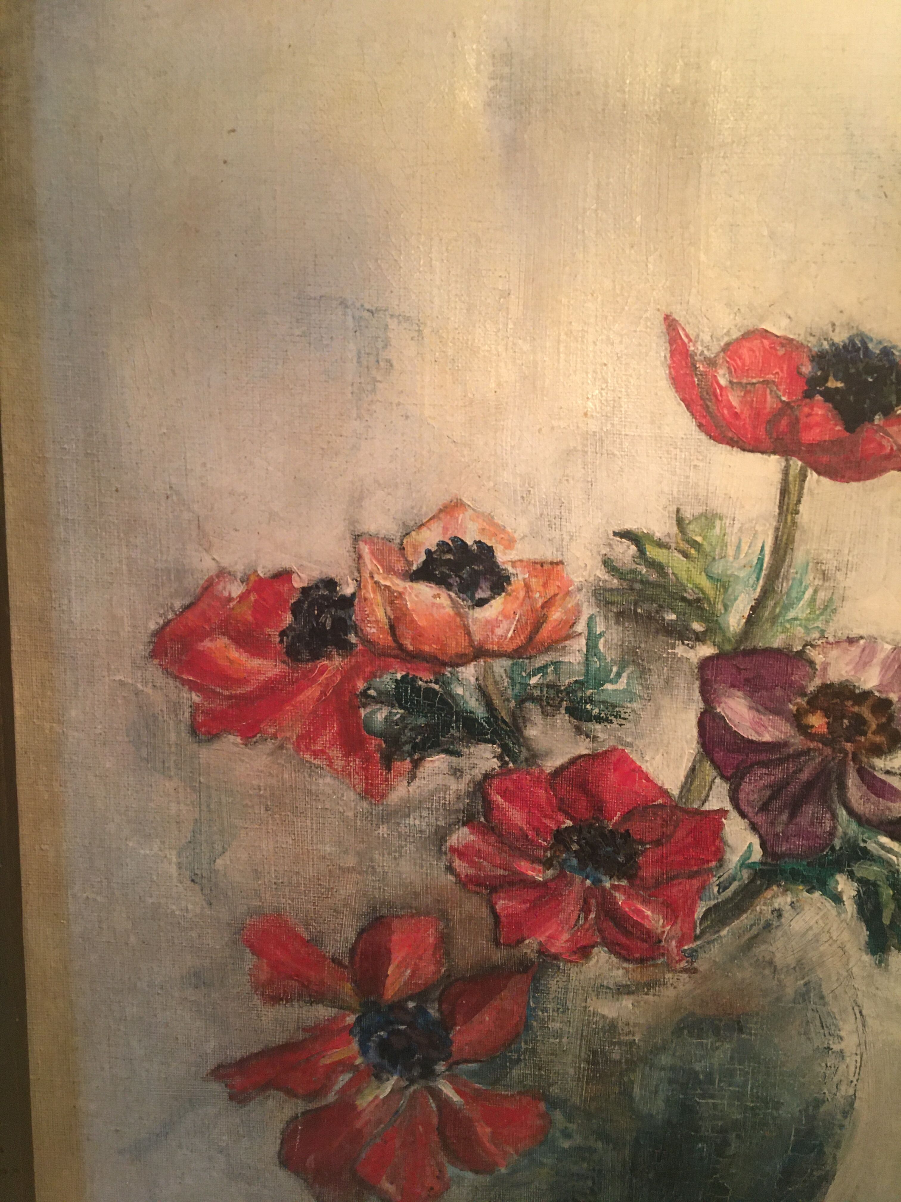 Signed oil on canvas, 1950s