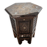 Antique octagonal side table / Syrian furniture