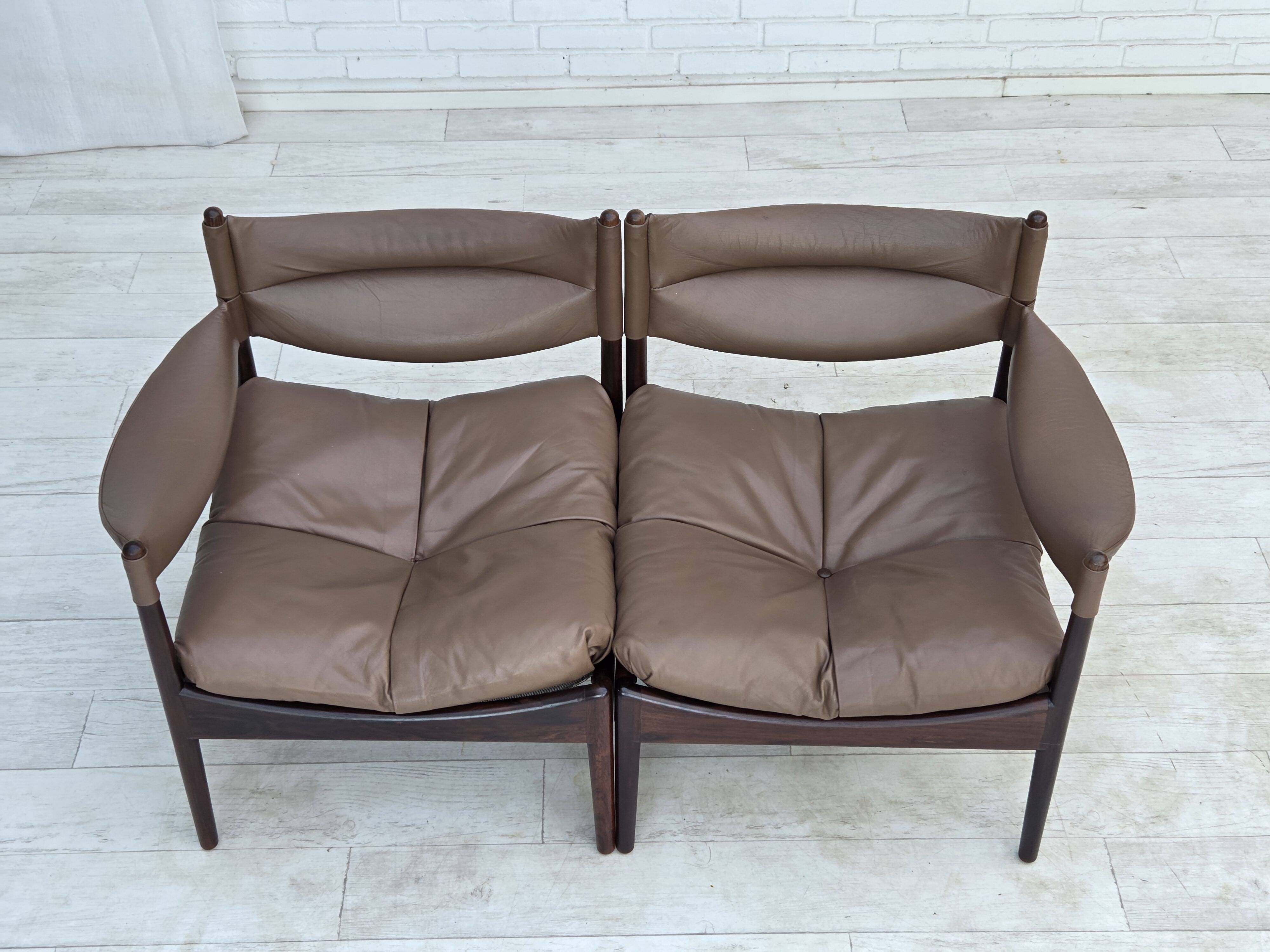 1970s, Danish design by Kristian Vedel, modular sofa, model Modus.