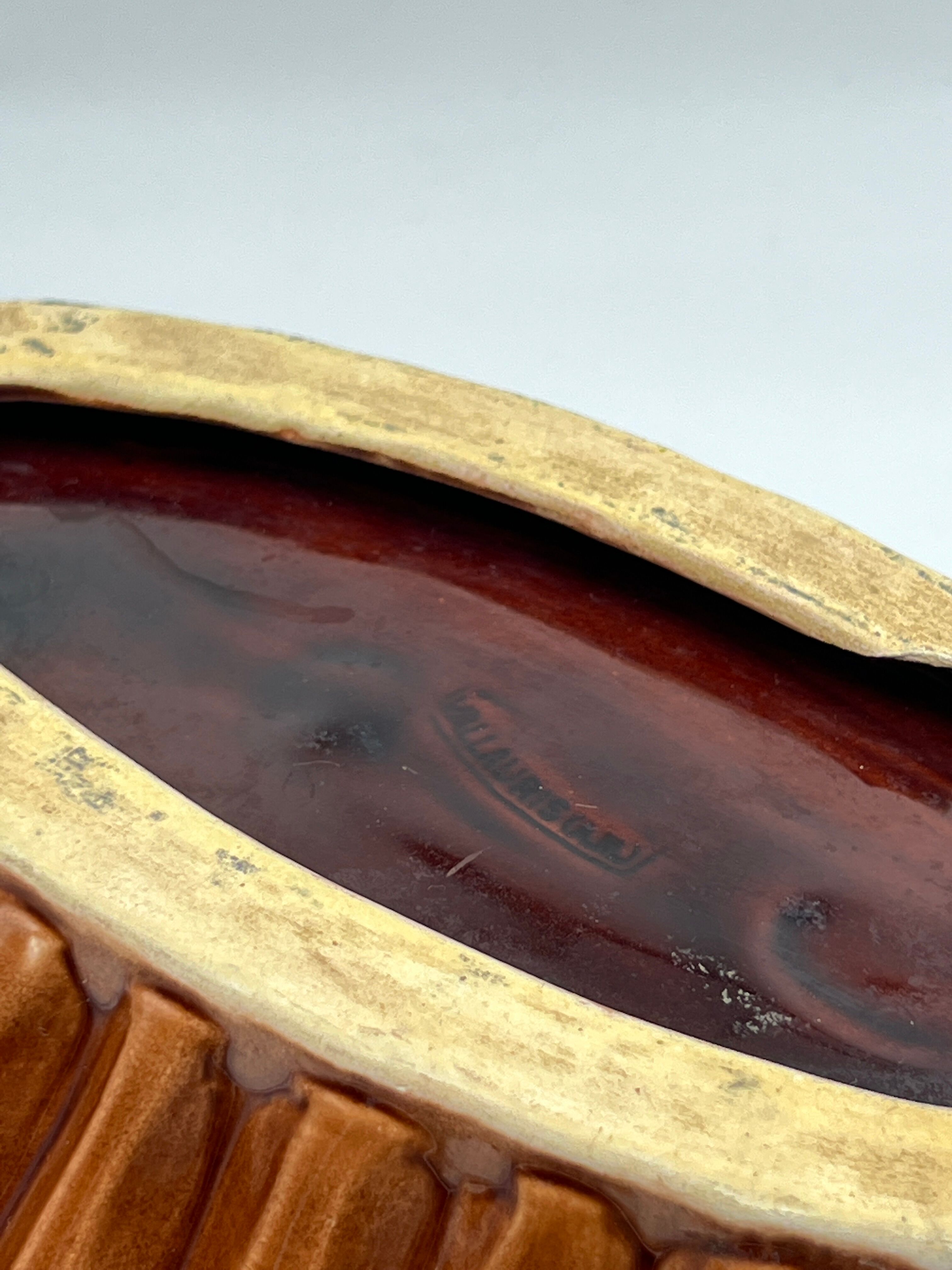 Vallauris orange fruit platter