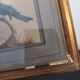 Golden table Blue birds Antique framed, Paris Gallery