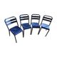 Suite de 4 chaises bistrot vintage