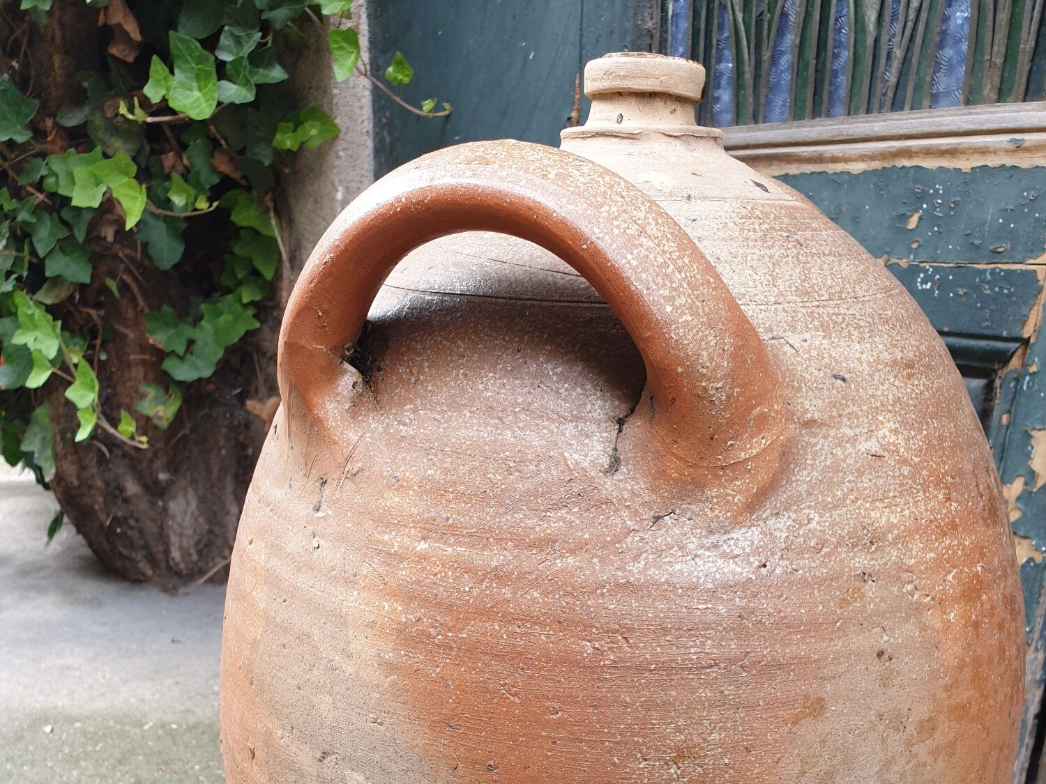 Large old jar high 55 cm terracotta