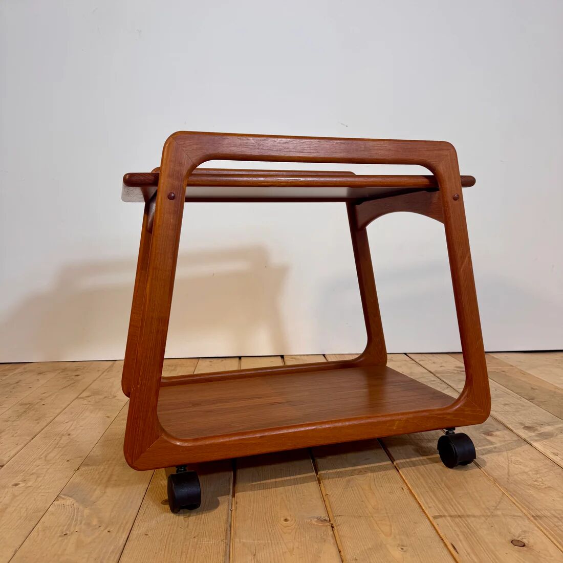 Danish teak bar cart, 1960s