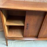 Low sideboard with two sliding doors, vintage 1950