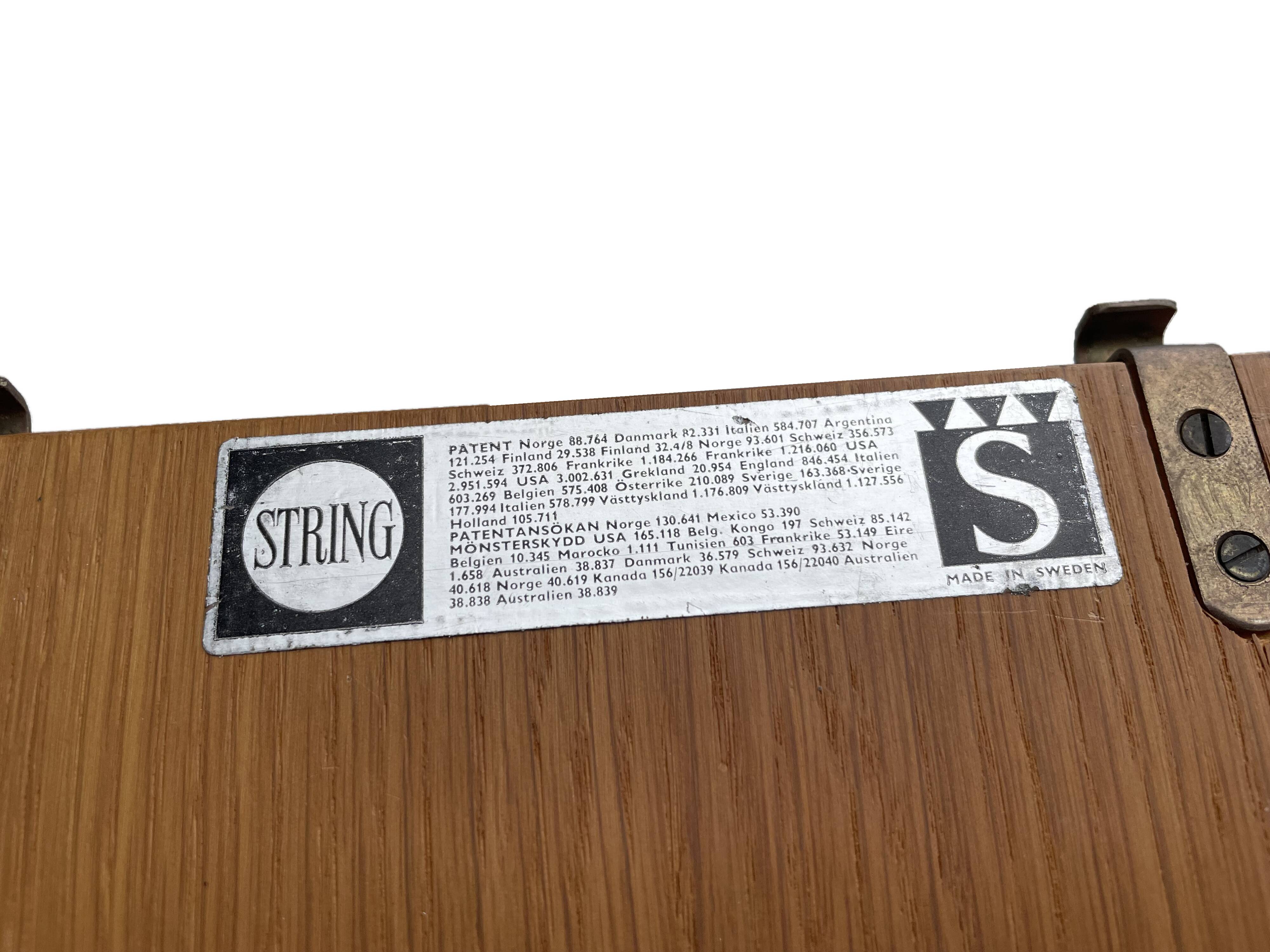 Vintage Nisse Strinning string wall system 60's design