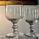 Large crystal beer or dessert glasses, 2 heights