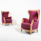 Pair of Lounge Chairs by Oscar Nilsson, Sweden 1960’s