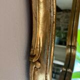 Baroque-style golden mirror 43x70cm