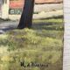 Huile sur panneau vintage