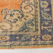 6x9 Pumpink Orange & Blue Classic Turkish Area Rug, 187x271Cm