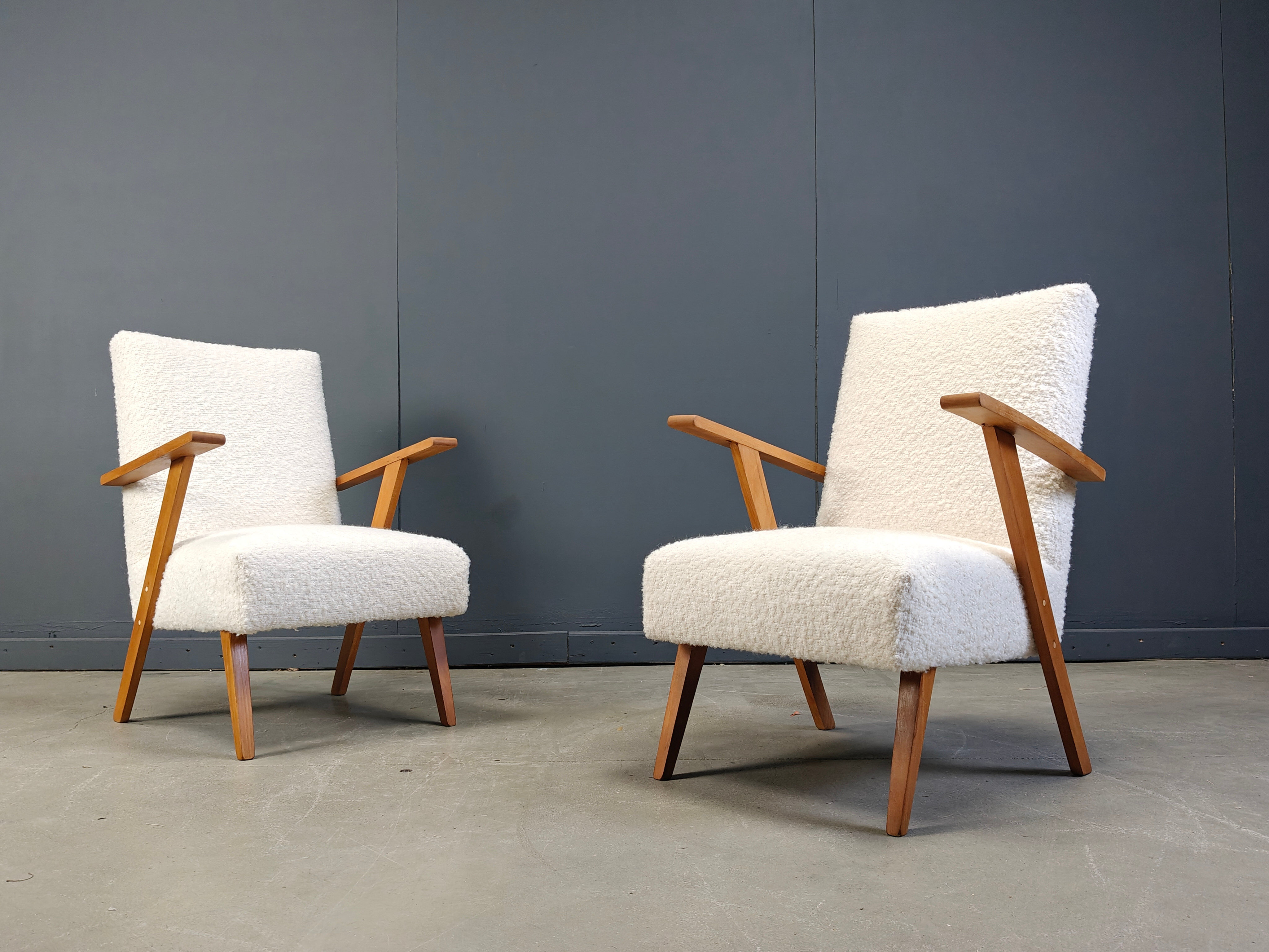 Pair of mid-century Dutch armchairs, 1960s