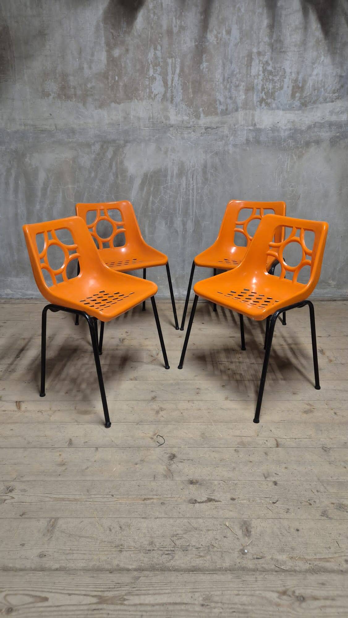 Space Age Garden Chairs, East Germany, 1970s — Set of 4