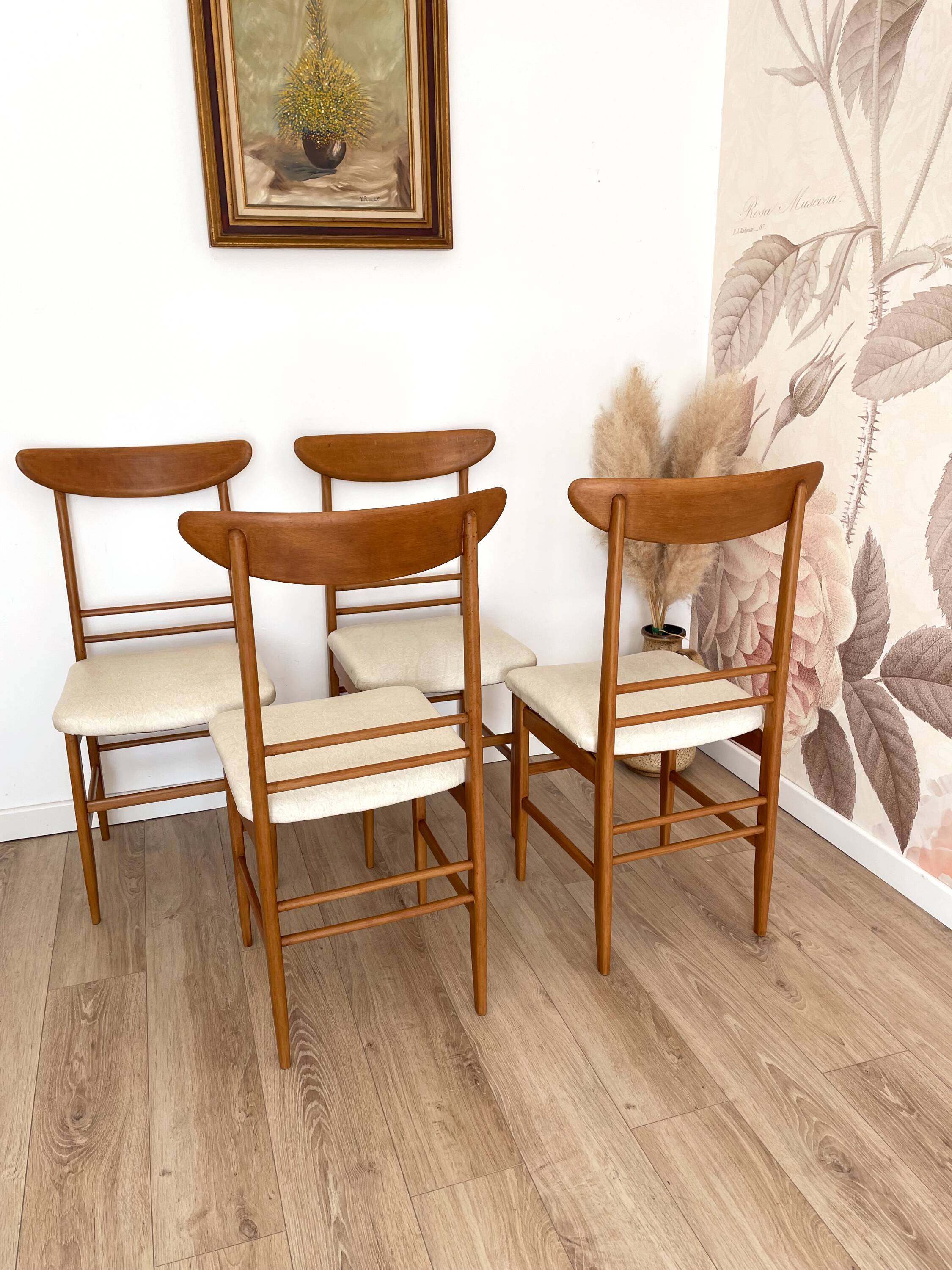 Set of 4 chairs, 1960s