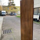 19th-century quarter-round oak solid wood corner library