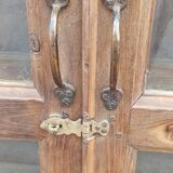 Old wooden glazed wall cabinet