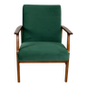 Vintage Green Velvet Lounge Chair, 1970s