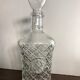 Carafe avec médaillon, verre taillé