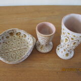 Set of ceramics signed Austry years 60 - 70