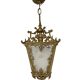 Antique Louis XV style bronze lantern chandelier