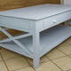 large coffee table with 4 drawers