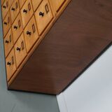 Dutch Beech Industrial Apothecary / Workshop Cabinet, circa 1950s