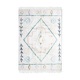 Berber carpet 120 x 170 cm white colorful patterns