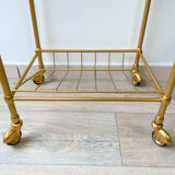 Serving Range vintage vinyl brass and glass