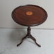Table d'appoint ronde en acajou vintage
