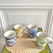 4 English ceramic mugs from the 70s